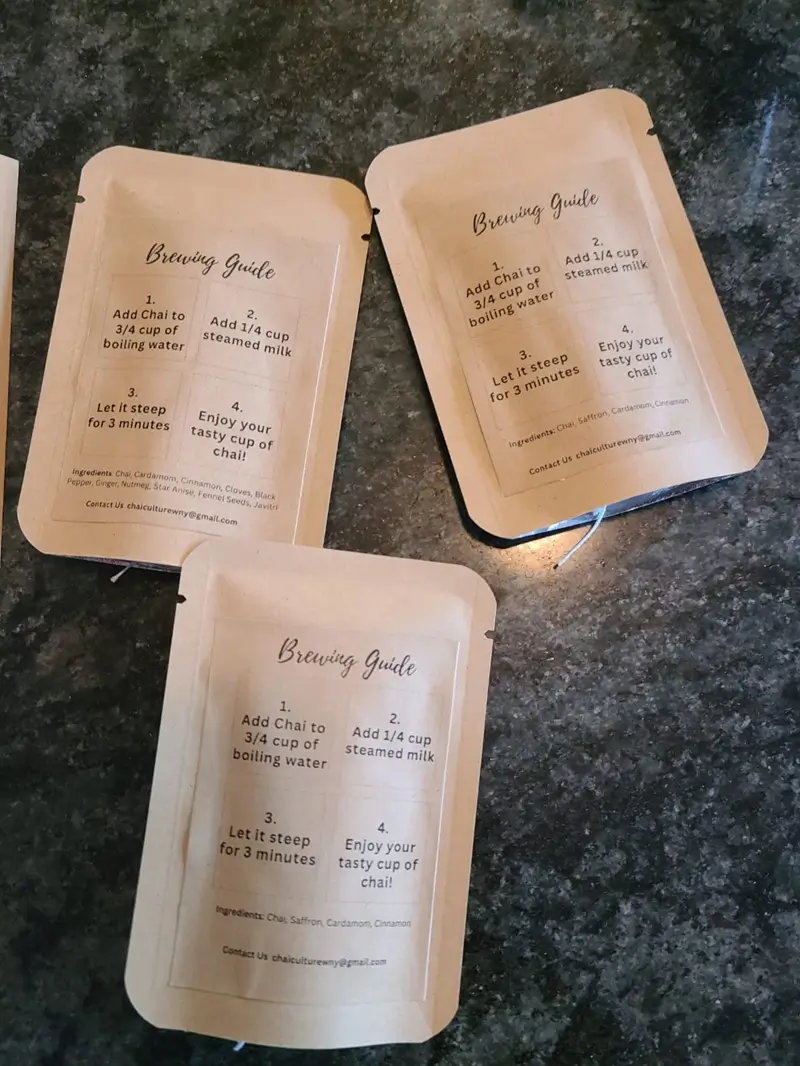 Customer Enjoying Tea